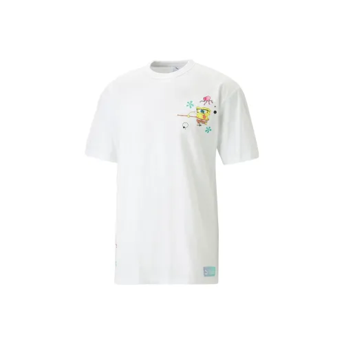 PUMA X SPONGEBOB T-Shirts Unisex White