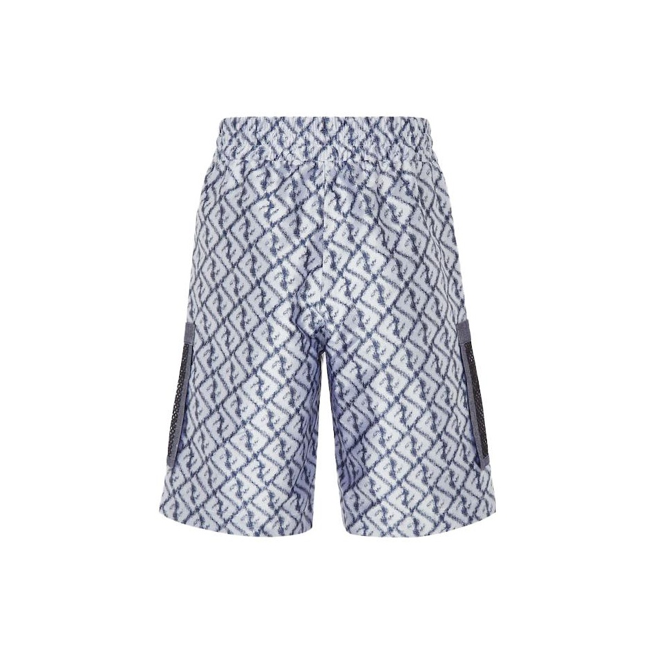 【関税込み】fendi PATCHWORK BERMUDA SHORTS FENDI Embroidered Polyester Bermuda Shorts - POIZON