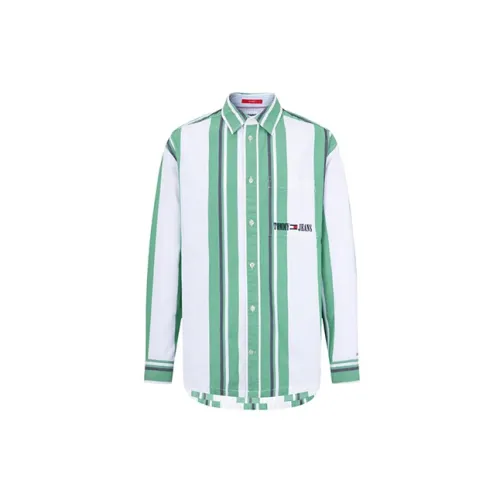 Tommy Hilfiger Shirts Men Green/White Multicolor