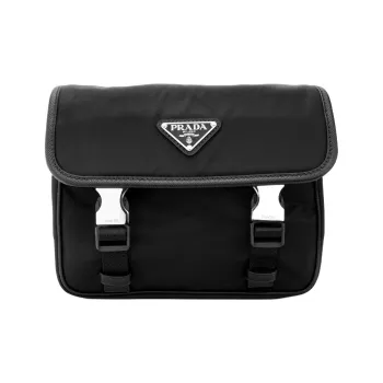 PRADA Nylon With Fabric 3 in 1 Messenger Bag Briefcase Shoulder Bag Crossbody Bag Regular Men's Black