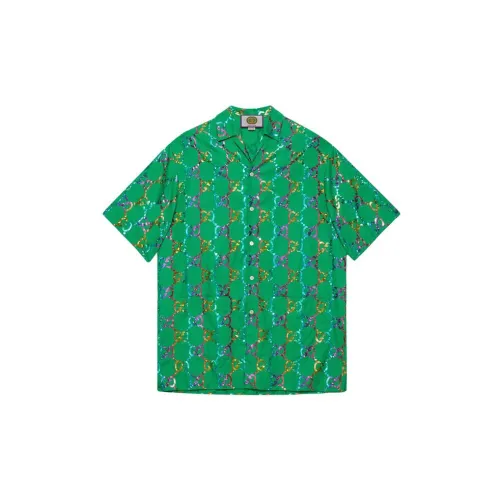 GUCCI Shirts Men Green