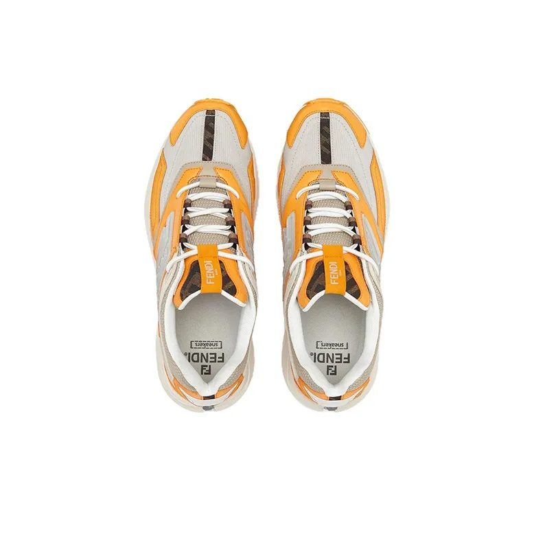 FENDI Logo Low top Orange-2