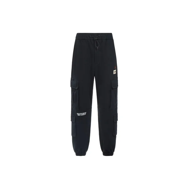 EVISU Knitted Sweatpants Men Black-1