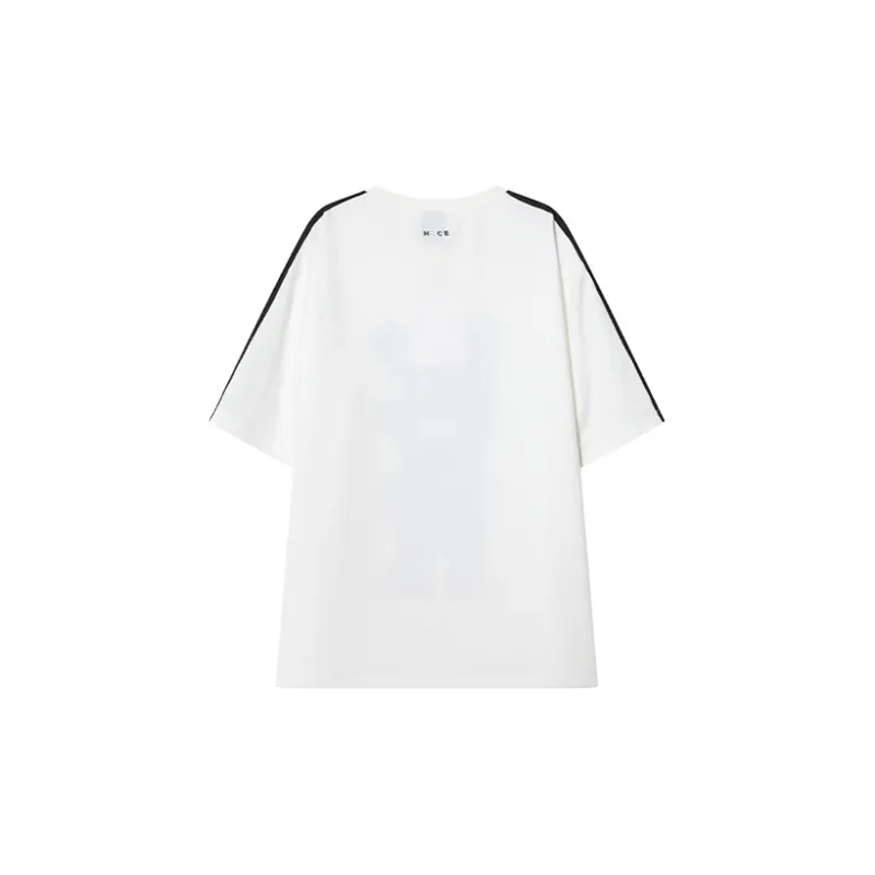 TCH T Shirt Unisex White With Black Logo-1
