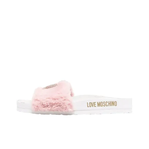 LOVE MOSCHINO Slide Slippers Women's Pink