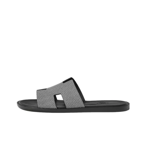 HERMES Izmir Slide Slippers Men Black/White