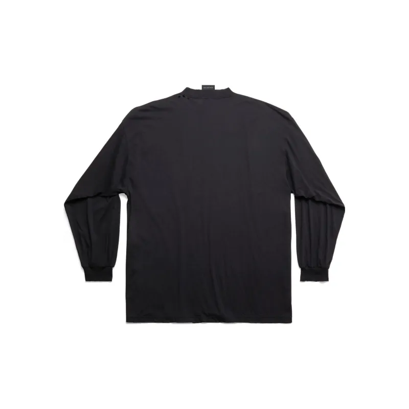 Balenciaga T Shirt Loose Fit Style Women's Black-1