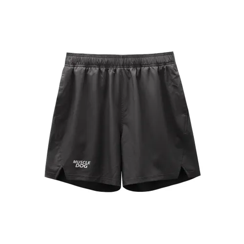 Muscle Dog Casual Shorts Men Dark Gray