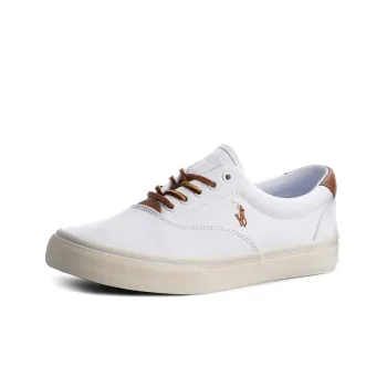 Polo Ralph Lauren Stylish Skateboarding Shoes Men's White Brown