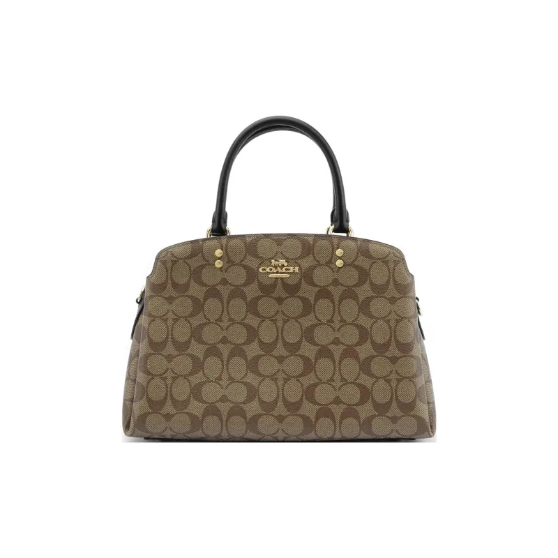 COACH Lillie Carryall Signature Canvas Brown-0