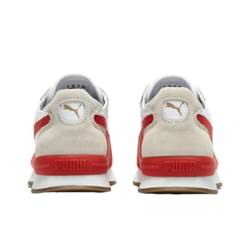 PUMA R78 Wind Nylon 'White Beige Red'-4