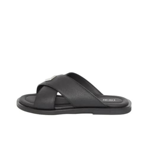 DIOR Alias Slide Slippers Men Black