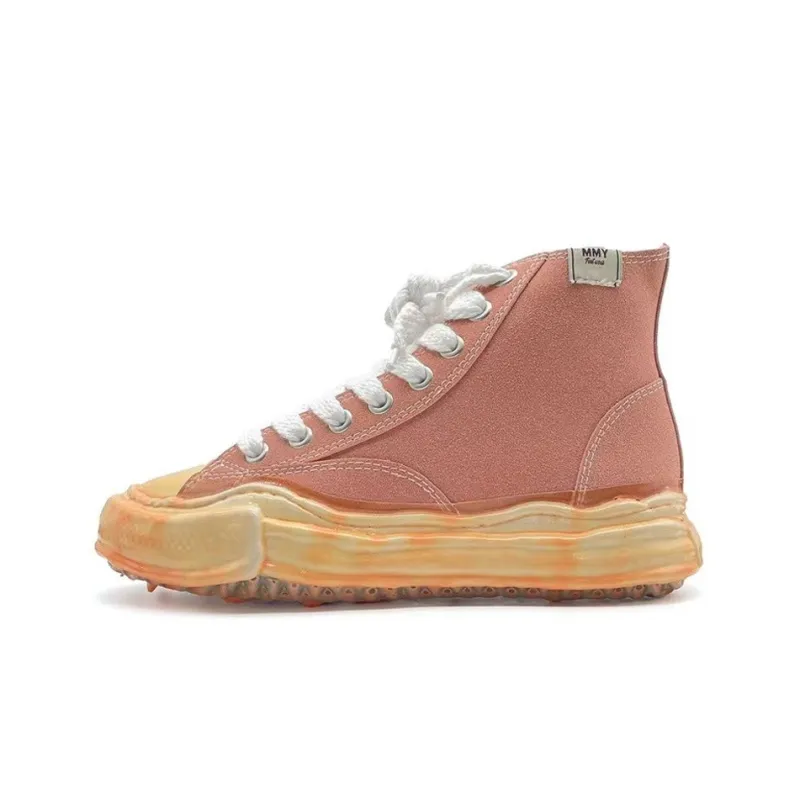 MIHARA YASUHIRO Stylish Skateboarding Shoes Unisex Pink Vintage Version-0