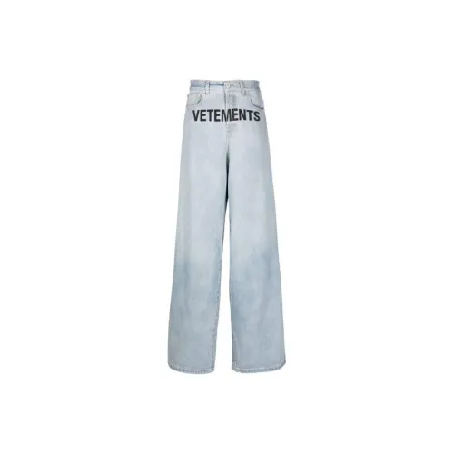 Vetements Jeans Men Light Blue