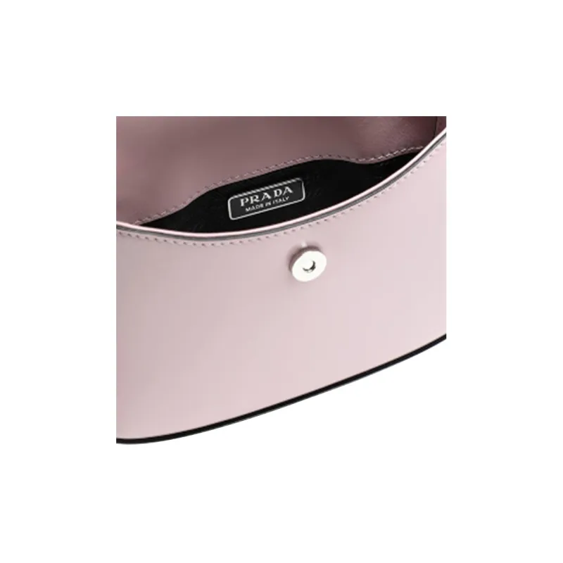 PRADA Cleo Leather Shoulder Bag Crossbody Bag Handbag Women's Pink-4