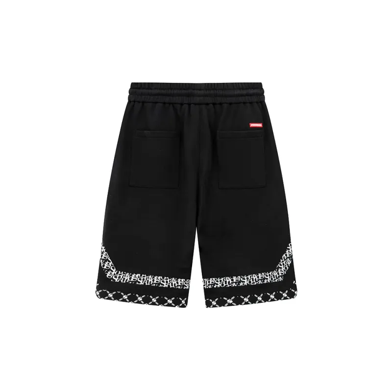SPRAYGROUND Casual Shorts Unisex Black-1