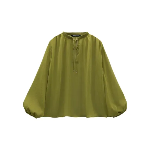 ZARA Shirts Women's Green