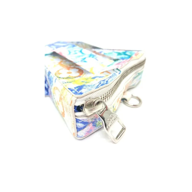 LOUIS VUITTON Coated Canvas Shoulder Bag Crossbody Bag Wallet Coin Purse Mini Men's Tie Dye Multicolor-5