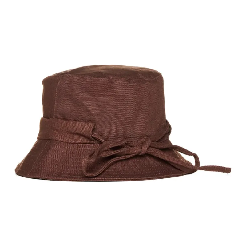 Jacquemus Logo Lettering Drawstring Bucket Hat-1