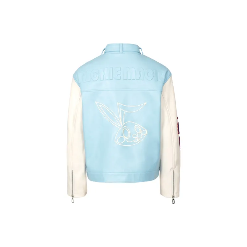 Richie Macie Jackets Women's Blue White Multicolor-1