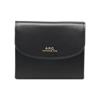 A.P.C Logo Stamp Foldover Wallet