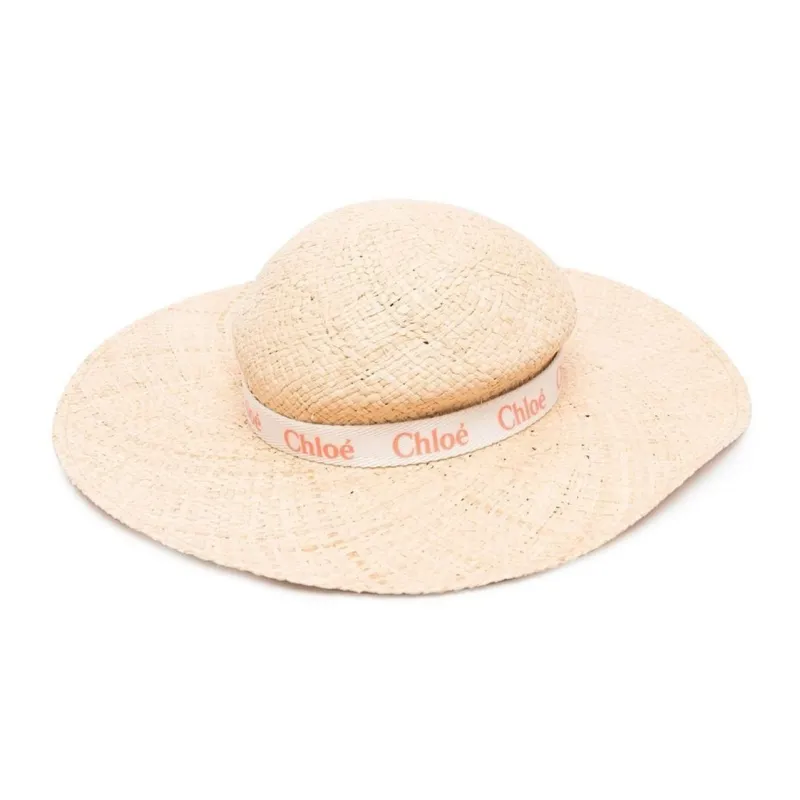 Chloé Kids Logo-print Strap Sunhat-0