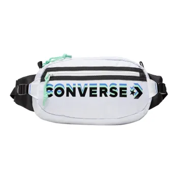 Converse Polyester One Shoulder Crossbody Bag Sling Bag Fanny Pack Regular Unisex White