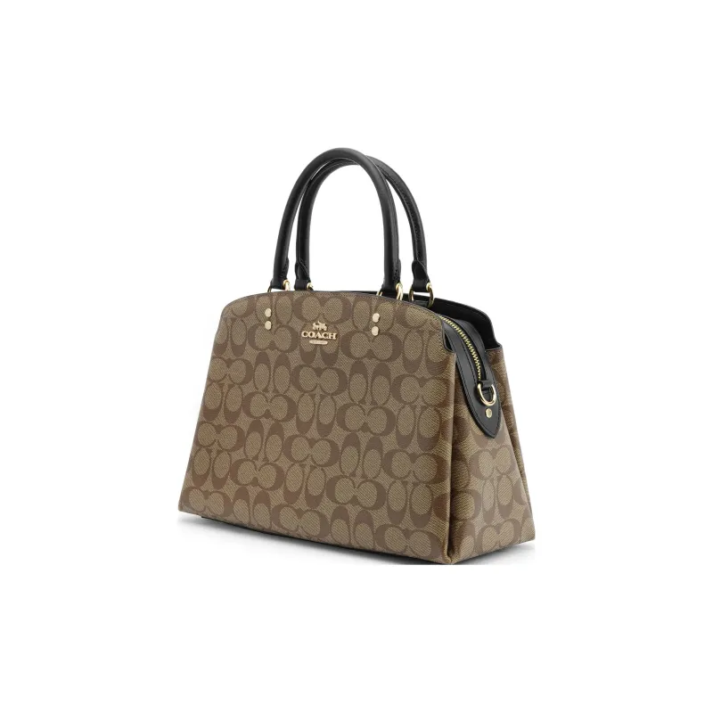 COACH Lillie Carryall Signature Canvas Brown-1
