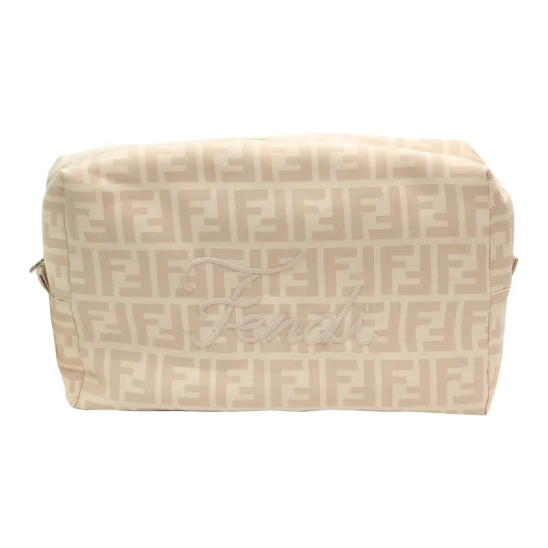 FENDI Cotton Makeup Bag Kids' Light Brown-0