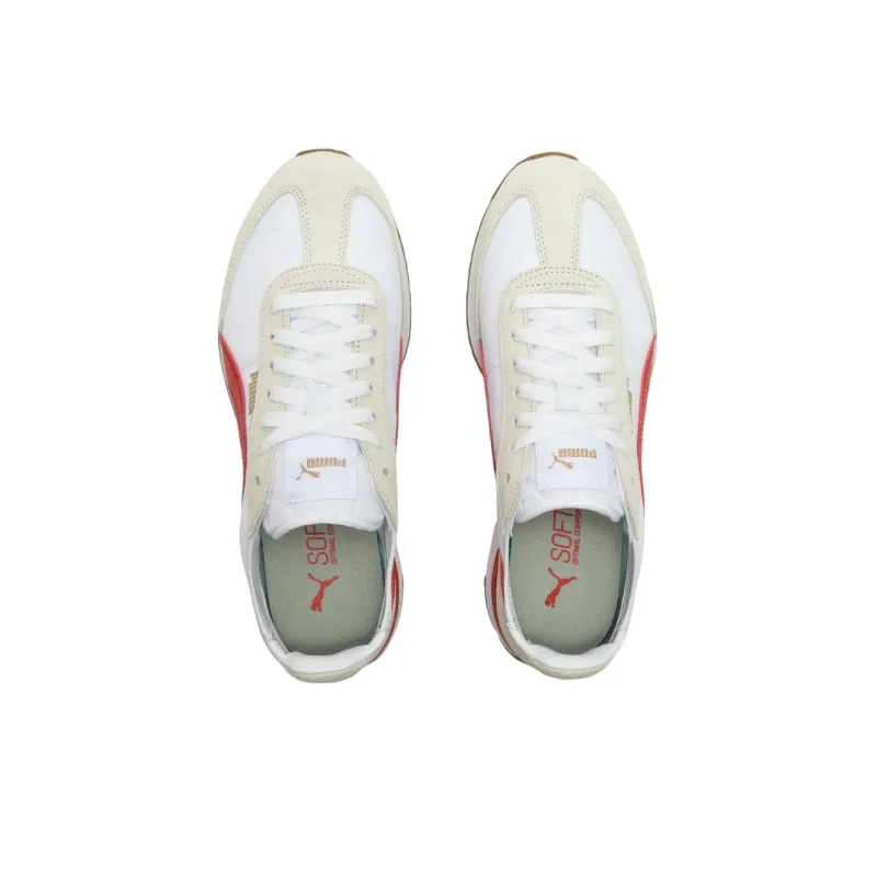 PUMA R78 Wind Nylon 'White Beige Red'-3