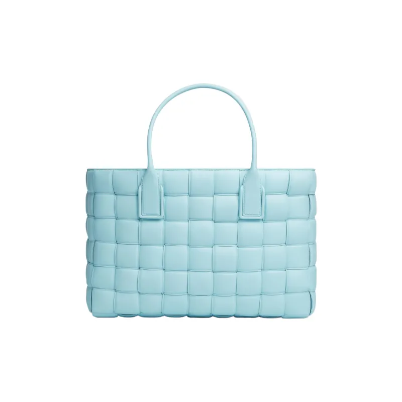 Bottega Veneta Lambskin Tote Bag, Shopping Bag, Handbag Tubas Women's Blue-0