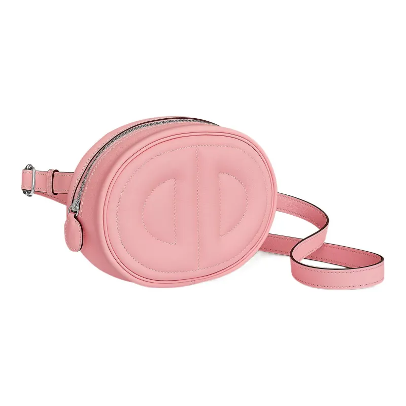 HERMES In The Loop Swift Calfskin Pig Nose Fanny Pack Regular Women's Cherry Blossom Pink-1
