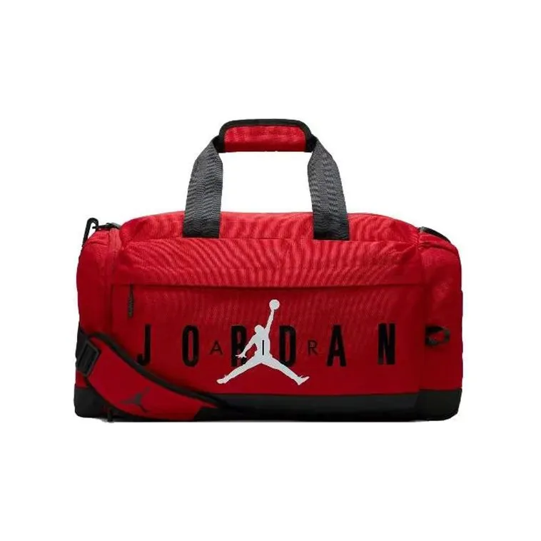Jordan Polyester Travel Bags Large Size Unisex Red-0