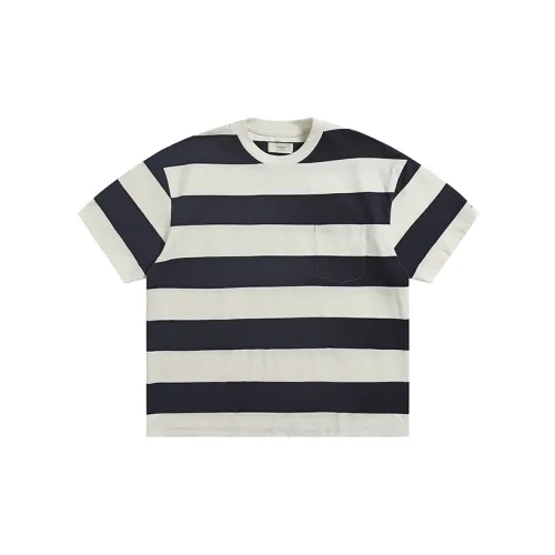 Evi Stub T-Shirts Men Blue/White Stripes