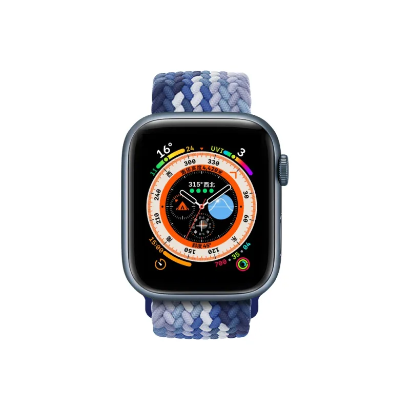 ZHISHENG Apple Compatibility Watch Band 38~49mm Watch Dial Nylon Material-2