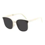 Ecru Frame with Gray Lens