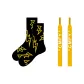 1 Pack of Socks and 1 Pair of Shoelaces-Yellow