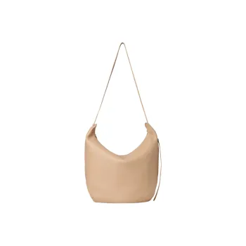 THE ROW N/S Allie Buffed Calfskin Shoulder Bag Croissant Bag Shoulder Bag Crossbody Bag Women's Sand Pink