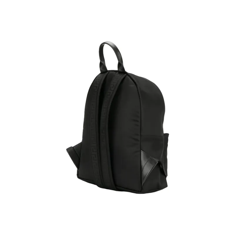 VERSACE Polyamide Laptop Backpack Men's Black-3