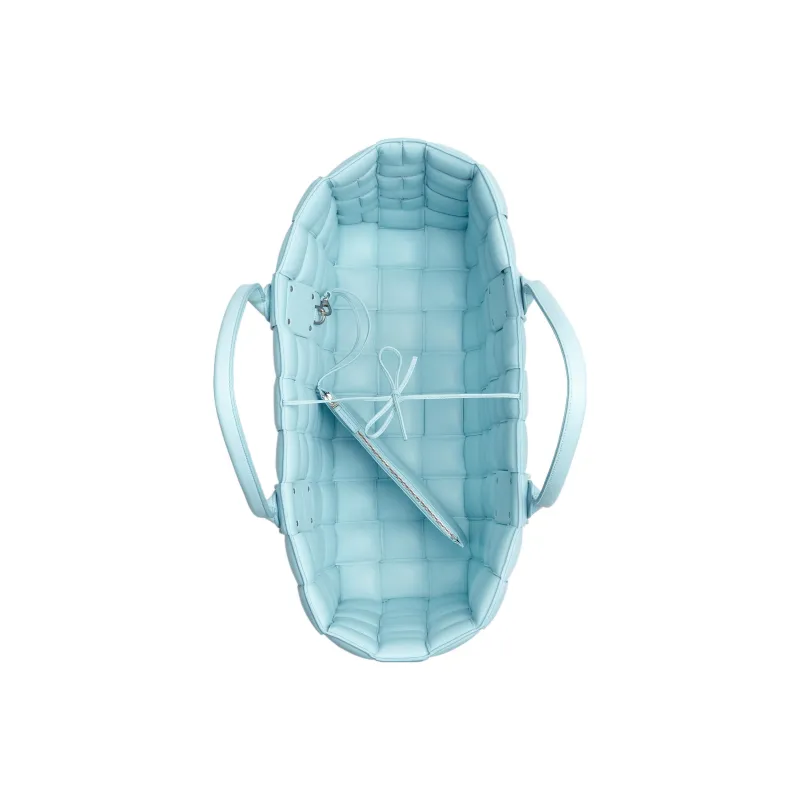 Bottega Veneta Lambskin Tote Bag, Shopping Bag, Handbag Tubas Women's Blue-2