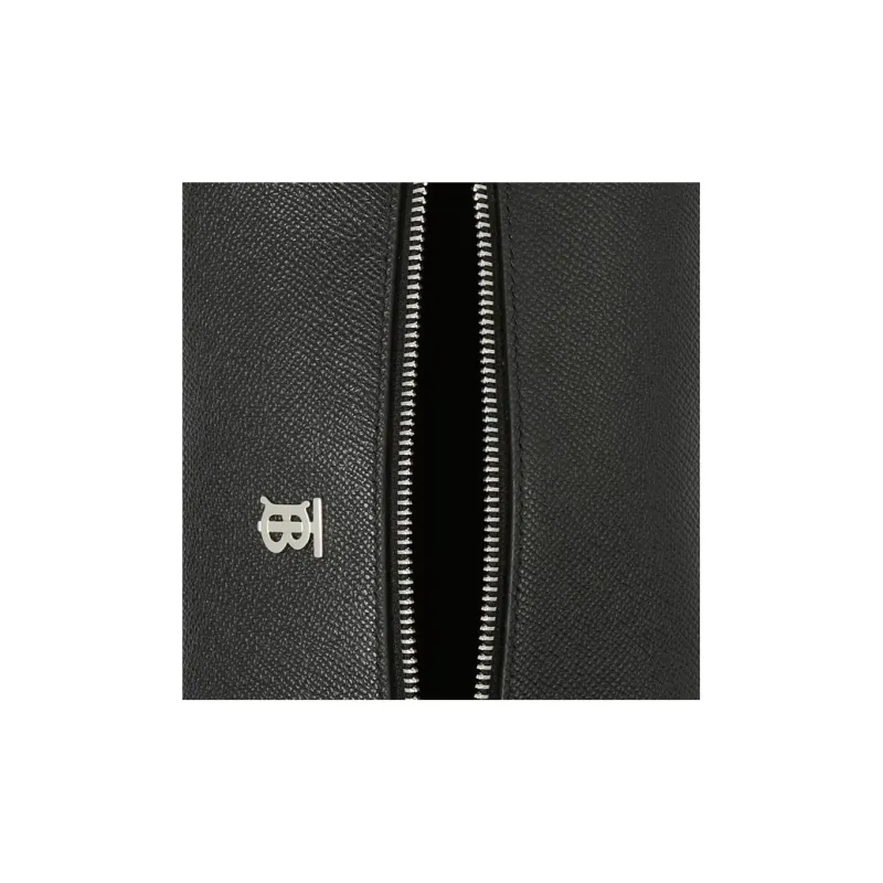 Burberry Calfskin Clutches Toiletry Bags Regular Men's Black-4