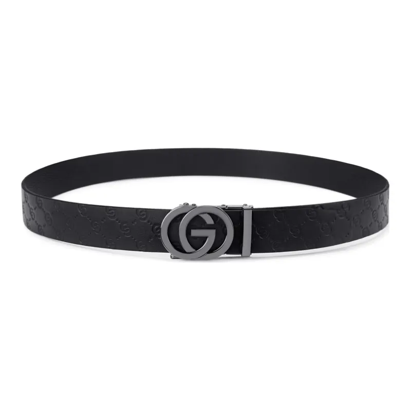 GOLF Cow Leather Automatic Buckle Belt Men's Multicolor Width  3.5cm-9
