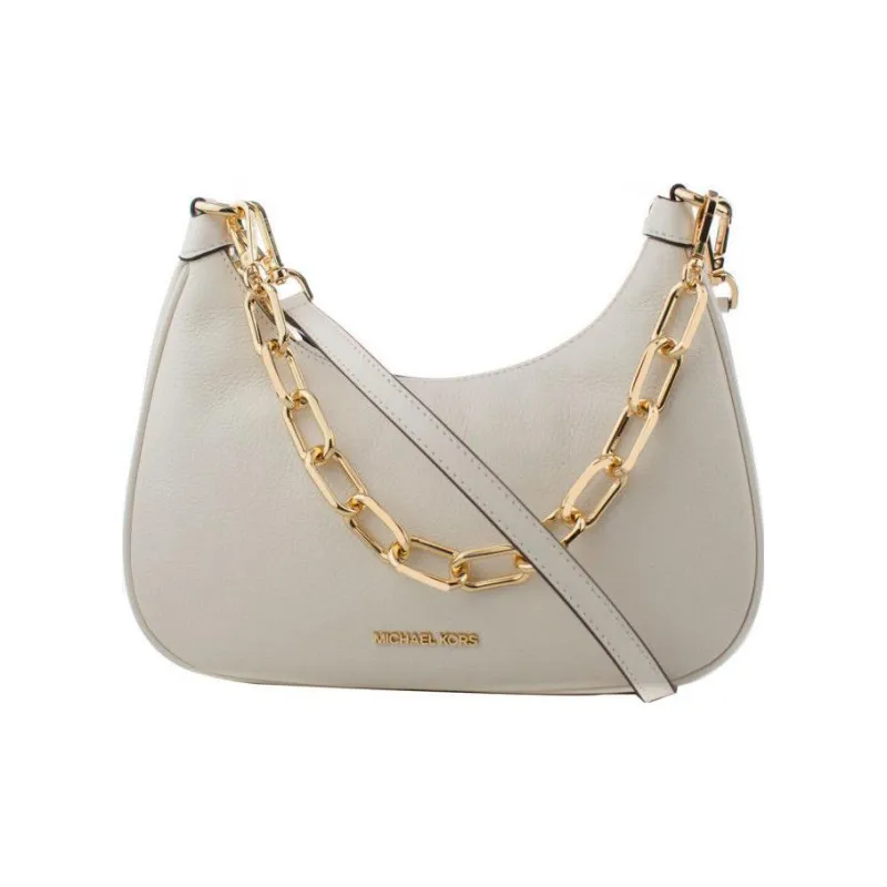 MICHAEL KORS Leather Chain Bag Moon Shaped Bag Handbag Shoulder Bag Women's White-1