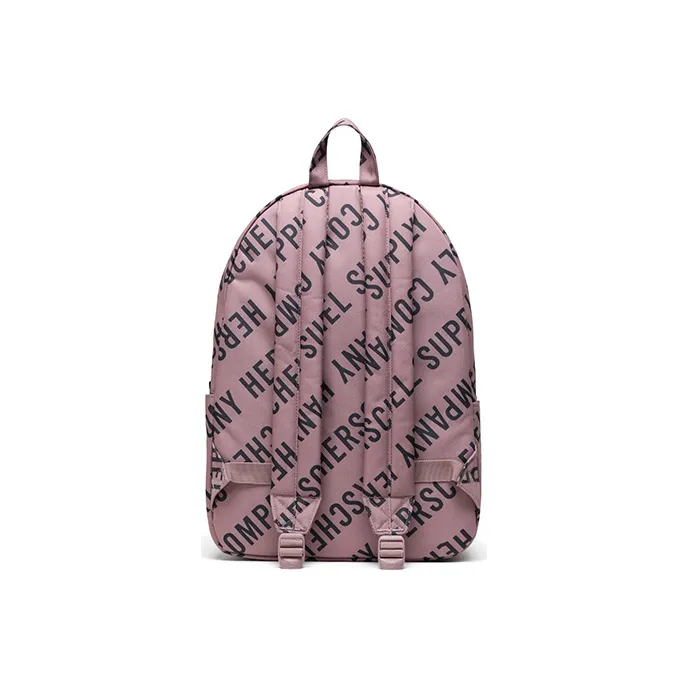 Herschel Polyester Backpack Large Size Unisex All Over Logo Pink-3