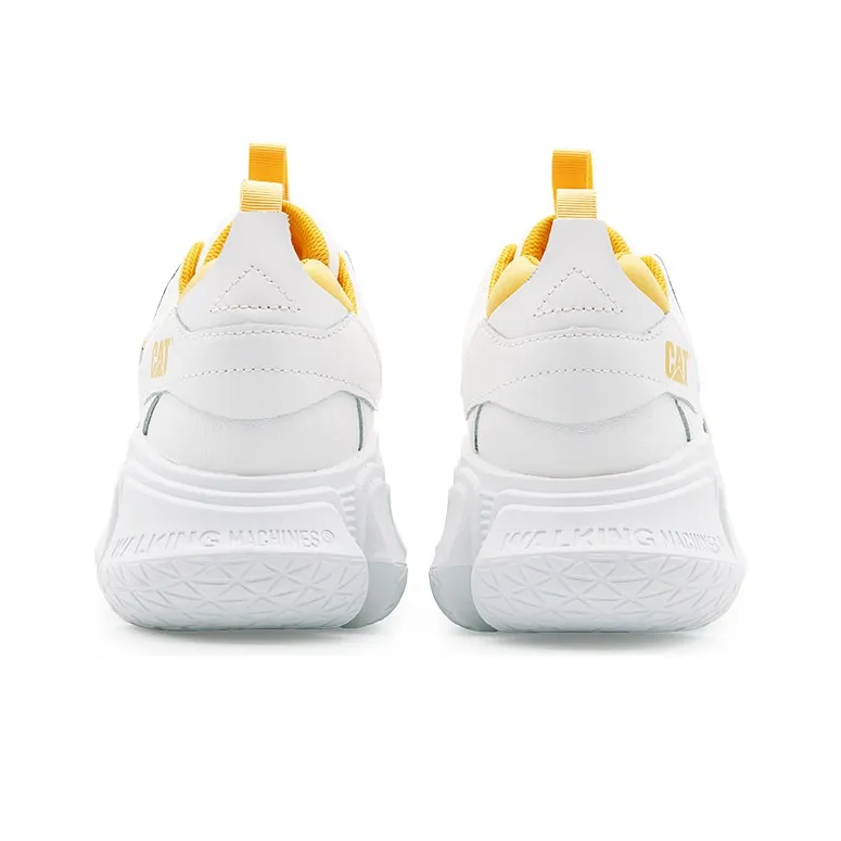 CAT Imposter Mesh Low Top Sports Casual Shoes Unisex White Yellow-3