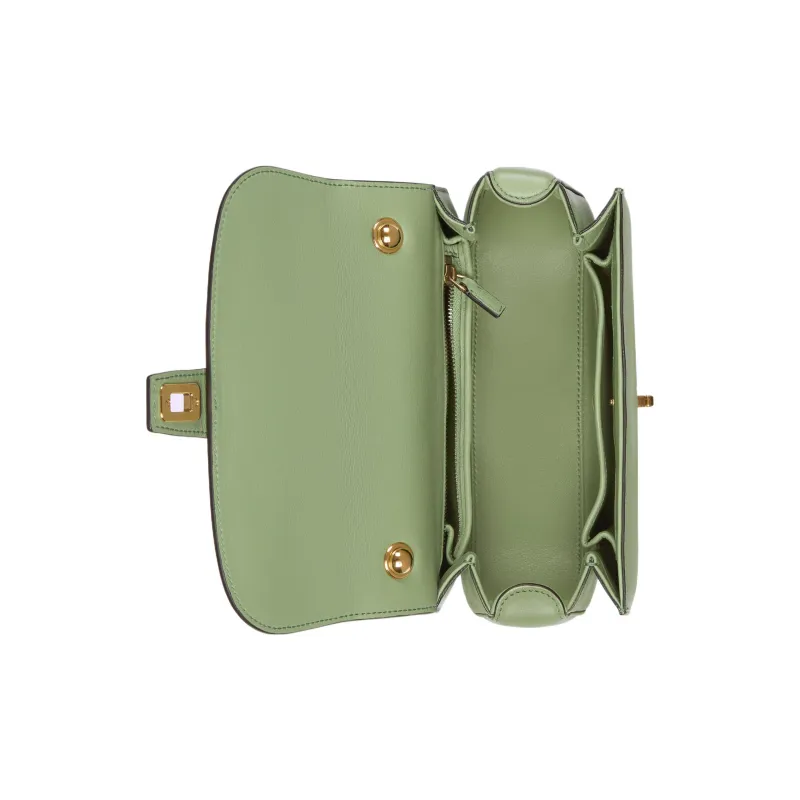 GUCCI Blondie Leather Shoulder Bag Crossbody Bag Handbag Small Size Women's Green-7