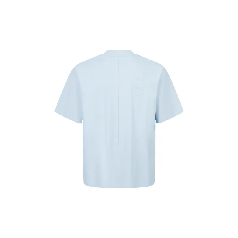 LiNing China LINING X Jackie Chan, Collaboration LINING X Jackie Chan Kung Fu Collection T Shirt Men's Sky Blue Teal-1