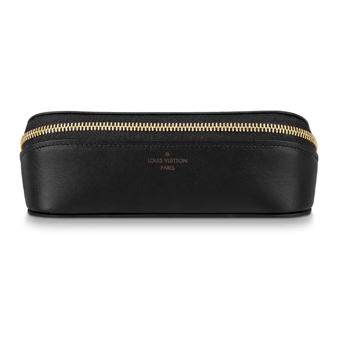 LOUIS VUITTON Monogram Canvas With Leather Eyeglass Pouch Tubas Unisex Brown-4