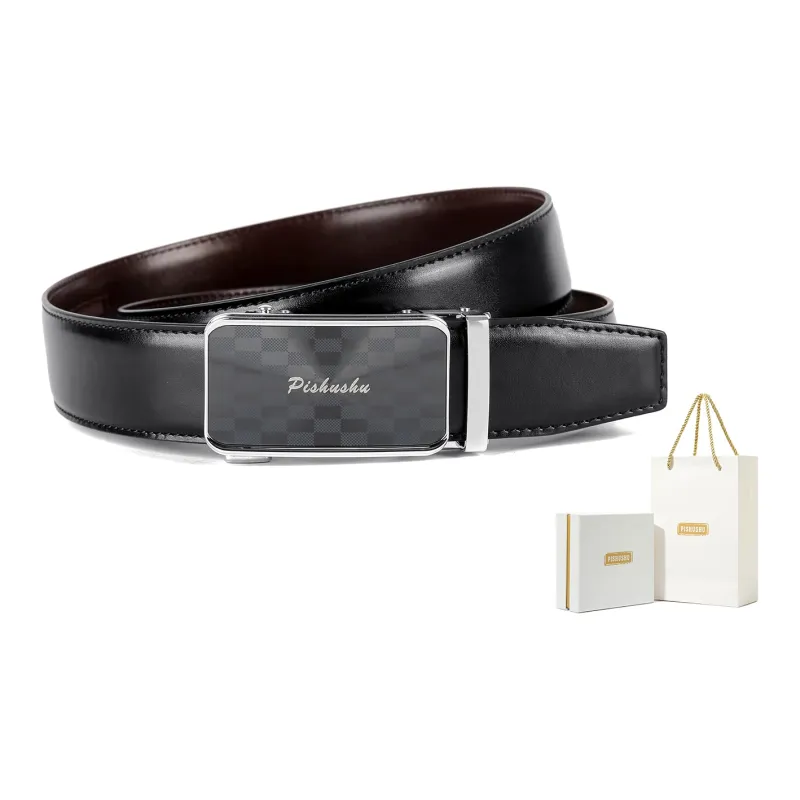 PISHUSHU Leather Belts Men-7