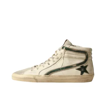 Golden Goose Slide Distressed High-top Sneakers